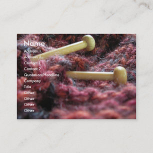 ©Breien gebreide garen Visitekaartje