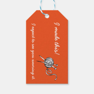 Breien Gift Labels met zorginstructies Cadeaulabel