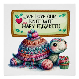 Breien haak ambachten Poster Perfect Poster