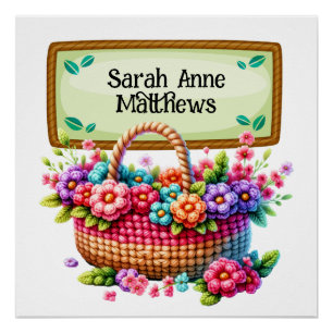 Breien haak ambachten Poster Perfect Poster