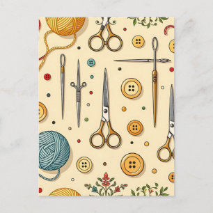 Breien Haak Sewing Tools Patroon Briefkaart