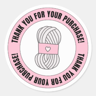 Breien & Haken Zakelijk Ronde Sticker