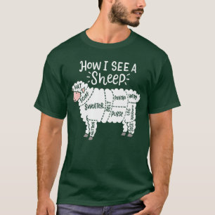 Breien Hoe ik een schaap zie garen wol breister na T-shirt