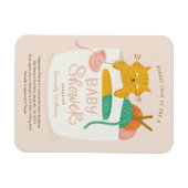 Breien Kitten Baby shower Magnet Magneet (Horizontaal)