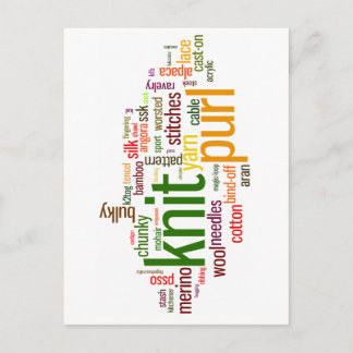 Breien Lexicon - woorden voor breiers! Brei op! Briefkaart