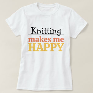 Breien Maakt Me Gelukkig Citaat Levendig Modern Br T-shirt