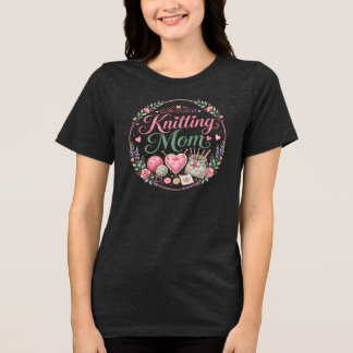 Breien Mama - Dames Tri-blend T-Shirt