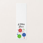 Breien met liefde visitekaartjes (Buitenkant ongevouwen)