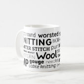 Breien Mok - Knitter's Word Collage (Voorkant links)