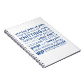 Breien Notitieboek - Knitter's Word Collage (Rechterzijde)