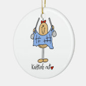 Breien Nut T-shirts en geschenken Keramisch Ornament (Links)