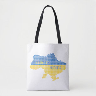 Breien Oekraïense staat kaart tekst Glorie naar Oe Draagtas