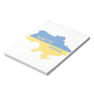 Breien Oekraïense staat kaart tekst Glorie naar Oe Notitieblok