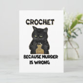 breien omdat moord verkeerd is kaart (Staand voorkant)