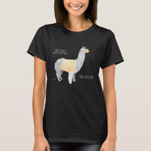 Breien s Witte Lama Witte Lama Wat Zie Je T-shirt
