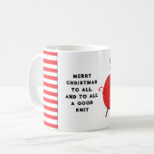 Breien vakantie cadeau koffiemok (Voorkant links)