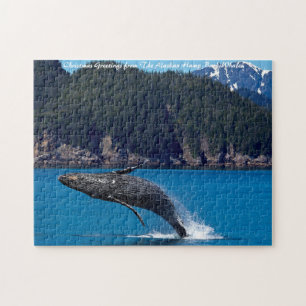 Breikende Hump Back Whale. kerstcadeautjes Legpuzzel