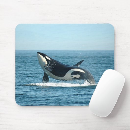 Breikende walvis Mousepad Muismat (Met muis)