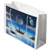 Breikende Whale Giftbag Large Cadeauzakje (Achterkant Gekanteld)