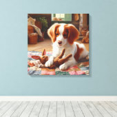 brein canvas afdruk (Insitu (Houten vloer))