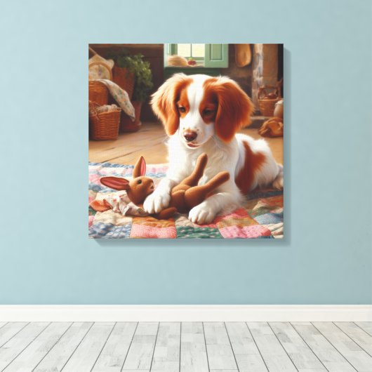 brein canvas afdruk (Insitu (Houten vloer))