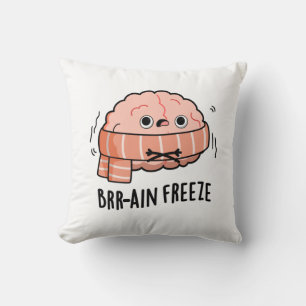 Brein Freeze Grappige Biologie Anatomie Pun Kussen
