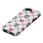 Breittenpatroon met schedels Case-Mate iPhone case (Onderkant)