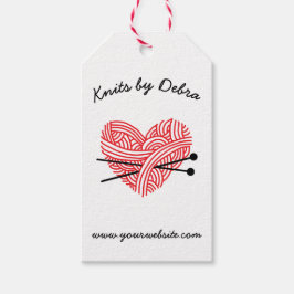 Breiwinkel • Garen / Vezelkunstenaar Handgemaakt Cadeaulabel