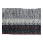 Breiwol: rode, witte strepen. kussensloop (Achterkant)