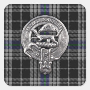 Breizh Crest & Tartan National Breizh Vierkante Sticker