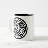 Breizh trisĭ tweekleurige koffiemok (Voorkant links)
