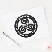 Breizh Triskel Ronde Sticker (Envelop)