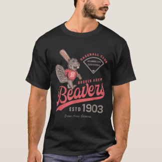 Breken Arrow Beavers Minor League Retro Baseball T T-shirt