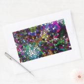 Breken glas rechthoekige sticker (Envelop)