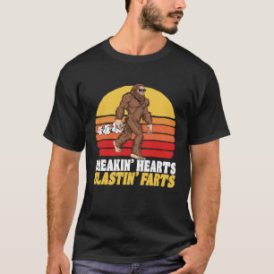 Breken Harten & Blastin Farts Sasquatch Zonsonderg T-shirt
