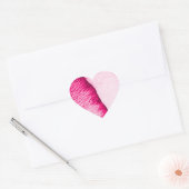 Breken Heart Roos Petal Pattern Hart Sticker (Envelop)