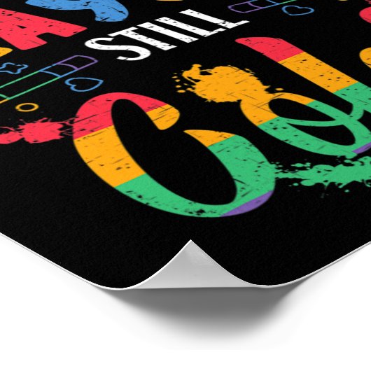 Breken krayons nog steeds kleurenbewustzijn poster (Hoek)