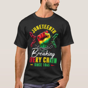 Breken van elke keten sinds 1865 Mannen Vrouwen Ki T-shirt
