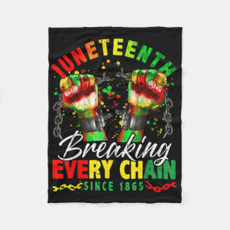 Breken van elke keten sinds 1865 Vrouwen Mannen Ju Fleece Deken