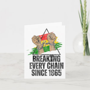 Breken van elke keten sinds 1865 Vrouwen Mannen Ju Kaart