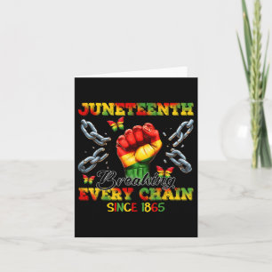 Breken van elke keten sinds 1865 Vrouwen Mannen Ju Kaart