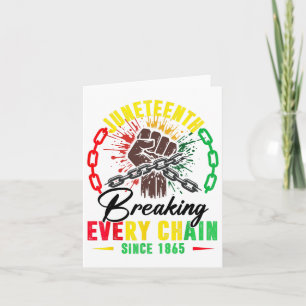 Breken van elke keten sinds 1865 Vrouwen Mannen Ju Kaart
