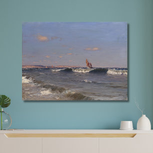 Brekerende golf door Dubovskoy Canvas Afdruk