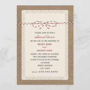 Brekkant en rood papier Geïnspireerde repetitie Kaart