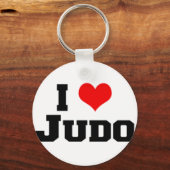 Breloc Metalic I love Judo fara semnatura! Sleutelhanger (Voorkant)