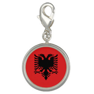 Breloque Drapeau patriotique albanais