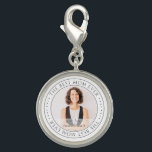 Breloque The Best Mama Ever Modern Classic<br><div class="desc">This simple and classic design is composed of serif typographiy and add a custom photo. "The Best Mama Ever" circles the photo of your mama,  mother,  mum,  etc.</div>