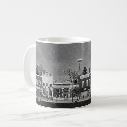 Brême, dans le BW 'Winter Wonderland' Coffee Mug (Devant gauche)