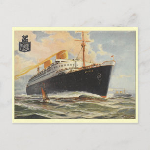 "Bremen" 1929 Briefkaart