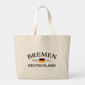 Bremen Deutschland coördineert Duits Grote Tote Bag (Achterkant)